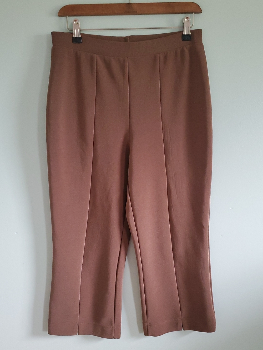 Weekenders Brown Cropped Pull-On Trousers